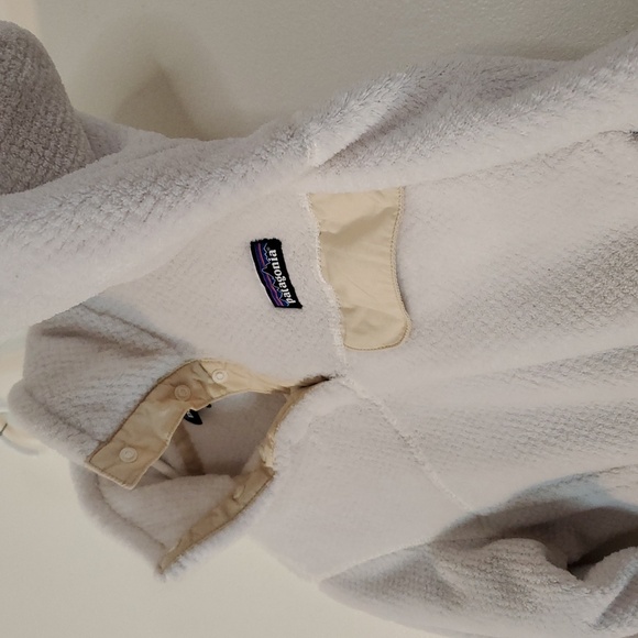 Patagonia Re-Tool Snap-T Fleece Pullover Raw Linen White Womens Extra Small - Picture 8 of 15
